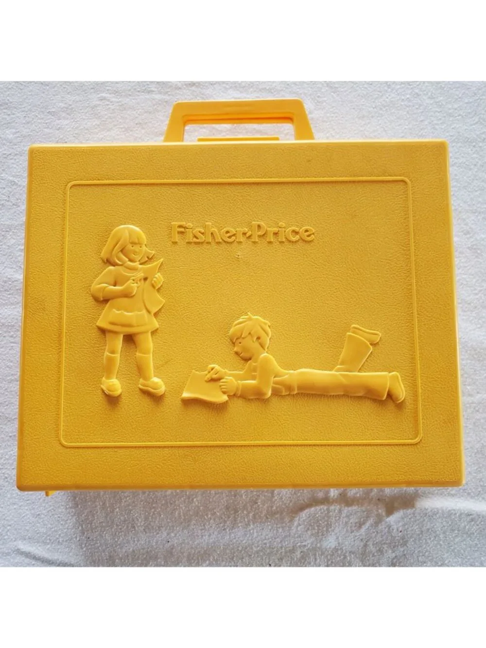 Fisher Price Vintage 1972 School Days Desk And 1980 Art Case Set